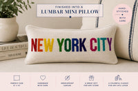 New York needlepoint canvas