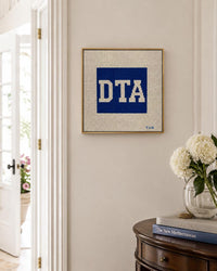 Nautical monogram needlepoint styled