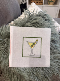 Martini needlepoint styled