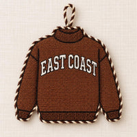 East Coast sweater ornament needlepoint canvas
