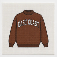 New England sweater needlepoint detail