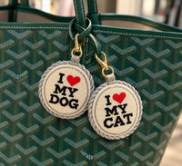 I Love My Cat needlepoint styled