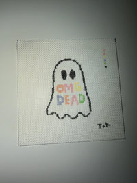 Spooky season needlepoint